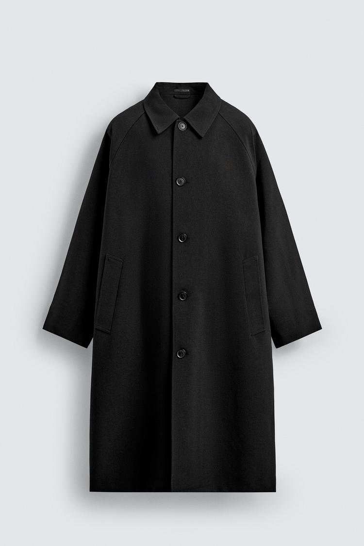 Black Oversized Trenchcoat